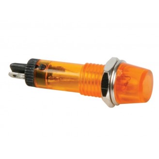 RONDE SIGNAALLAMP 8mm 12V ORANJE