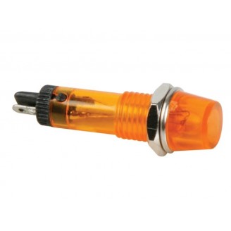 RONDE SIGNAALLAMP 8mm 12V ORANJE