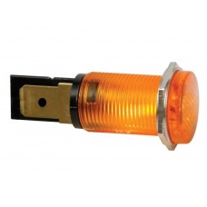 RONDE SIGNAALLAMP 14mm 12V ORANJE