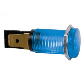 RONDE SIGNAALLAMP 14mm 12V BLAUW