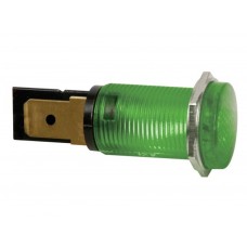 RONDE SIGNAALLAMP 14mm 12V GROEN