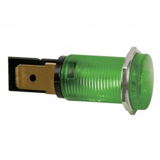 RONDE SIGNAALLAMP 14mm 12V GROEN