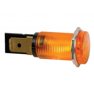 RONDE SIGNAALLAMP 14mm 220V ORANJE