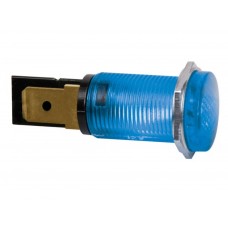 RONDE SIGNAALLAMP 14mm 220V BLAUW