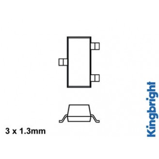 KM-23SGC-F SURFACE MOUNT LED GREEN WATER-CLEAR 5-12mcd