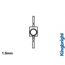 SUBMINIATUUR SOLID-STATE LED 1.9mm ROOD DIFFUUS