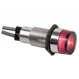 RONDE SIGNAALLAMP 13mm 12V ROOD