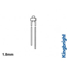 STANDAARD LED 1.8mm GEEL DIFFUUS