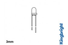 STANDAARD LED 3mm GEEL DIFFUUS STANDAARD LED 3mm GEEL DIFFUUS