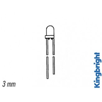 KNIPPERLED 3mm GROEN DIFFUUS