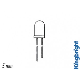 TWEEKLEURIGE BIPOLAIRE LED 5mm GROEN/GEEL WIT DIFFUUS