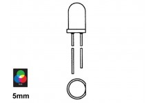 LOW-COST LED 5mm ROOD DIFFUUS - 8mcd LOW-COST LED 5mm ROOD DIFFUUS - 8mcd