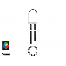 LOW-COST LED 5mm ROOD DIFFUUS - 8mcd