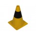 Verkeerskegel geel/zwart - 30 cm