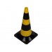 Verkeerskegel geel/zwart - 50 cm
