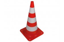 Verkeerskegel rood/wit - 75 cm