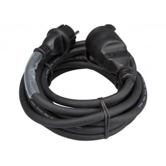 RUBBER VERLENGKABEL MET KRIMPKOUS - 3G2.5 - 5 m - PENAARDE