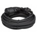 RUBBER VERLENGKABEL - 10 m - ZWART - 3G1.5 - PENAARDE