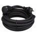 RUBBER VERLENGKABEL - 10 m - ZWART - 3G2.5 - PENAARDE