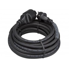 RUBBER VERLENGKABEL MET KRIMPKOUS - 3G2.5 - 15 m - PENAARDE