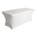 Hoes voor rechthoekige tafel -  stretch - wit