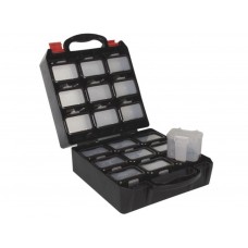 Plastic Tool Box met 18 Plastic Doosjes voor Riembevestiging - 14 L Plastic Tool Box met 18 Plastic Doosjes voor Riembevestiging - 14 L