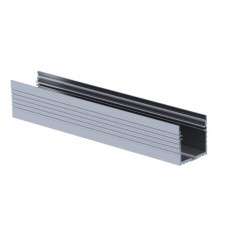 POWERLINE - ALUMINIUMPROFIEL VOOR LEDSTRIP - BREEDTE 35 mm - GEANODISEERD ALUMINIUM - ZILVER - 2 m