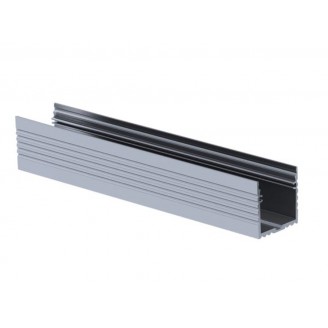 POWERLINE - ALUMINIUMPROFIEL VOOR LEDSTRIP - BREEDTE 35 mm - GEANODISEERD ALUMINIUM - ZILVER - 2 m