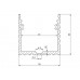 POWERLINE - ALUMINIUMPROFIEL VOOR LEDSTRIP - BREEDTE 35 mm - GEANODISEERD ALUMINIUM - ZILVER - 2 m