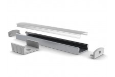 SLIMLINE WIDE - 8 mm - ALUMINIUMPROFIEL VOOR LEDSTRIP - GEANODISEERD ALUMINIUM - ZILVER - 2 m SLIMLINE WIDE - 8 mm - ALUMINIUMPROFIEL VOOR LEDSTRIP - GEANODISEERD ALUMINIUM - ZILVER - 2 m