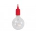 DESIGN LAMPHOUDER MET TEXTIELKABEL - ROOD