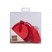 DESIGN LAMPHOUDER MET TEXTIELKABEL - ROOD