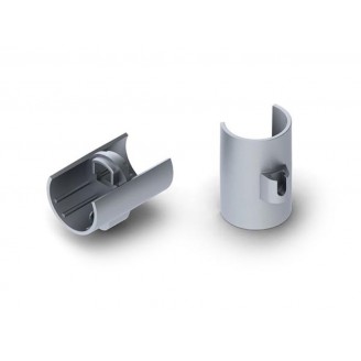 LINEAIRE CONNECTOR VOOR ALUMINIUMPROFIEL VOOR LEDSTRIP ALU-ROUND - COMPATIBEL MET REUTLINGER KABELHOUDER - ZILVER