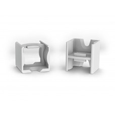 LINEAIRE CONNECTOR VOOR ALUMINIUMPROFIEL VOOR LEDSTRIP SLIMLINE 15 mm - ABS - GRIJS