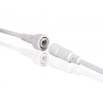 CONNECTOR VOOR EENKLEURIGE  LEDSTRIP -  MET KABEL (MANNELIJK-VROUWELIJK) - IP68