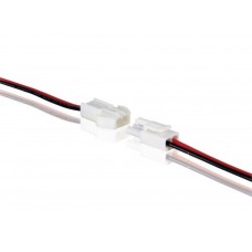 CONNECTOR VOOR EENKLEURIGE  LEDSTRIP - MET KABEL (MANNELIJK-VROUWELIJK)