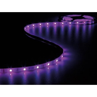 KIT MET FLEXIBELE LED-STRIP, CONTROLLER EN VOEDING - RGB - 150 LEDs - 5 m - 12 Vdc