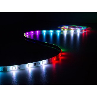 KIT MET DIGITAAL GEANIMEERDE LED-STRIP, CONTROLLER EN VOEDING - RGB - 150 LEDs - 5 m - 12 VDC