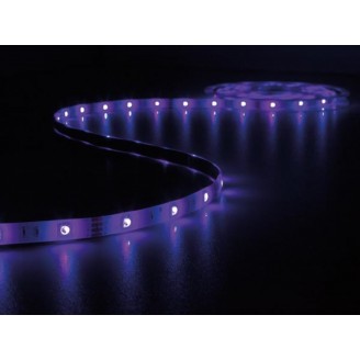 KIT MET MUZIEKGESTUURDE LED-STRIP, CONTROLLER EN VOEDING - RGB - 150 LEDs - 5 m - 12 VDC