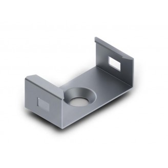 MONTAGEBEUGEL VOOR ALUMINIUMPROFIEL VOOR LEDSTRIP SLIMLINE BREEDTE 8 mm - VERENSTAAL - ZILVER