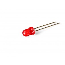 STANDAARD LED 5mm ROOD GLASHELDER