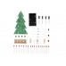 KERSTBOOM MET KNIPPERENDE LEDs