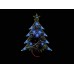 KERSTBOOM - BLAUWE LEDs - AAN/UIT-SCHAKELAAR