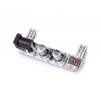 VOEDINGSMODULE VOOR BREADBOARDS - 2 KANALEN - 3.3 V/5 V