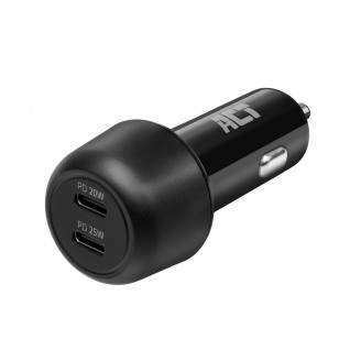 2-poorts USB-C Fast Charge Autolader 45W met Power Delivery