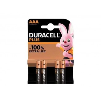 Duracell - Plus Alkalinebatterij 1.5 V AAA MN2400 BL4 - 4 st.