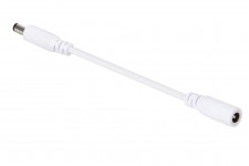 VERLENGSNOER MET DC-VOEDINGSCONNECTOR (MANNELIJK-VROUWELIJK) - 2 m - WIT