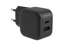 Snelle USB-oplader met GaN Fast Technology - 2 uitgangen - USB-A & USB-C - 30W
