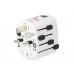 Wereldreisadapter met geaarde stekkers 7 A