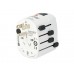 Wereldreisadapter met geaarde stekkers 7 A